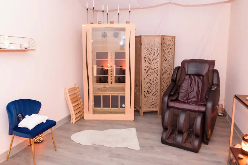 Our Sauna room at Rose Gold Wellness